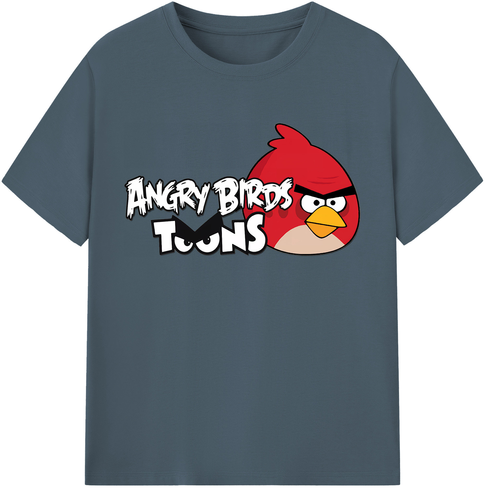 （画像用） Angry Birds アングリーバード 綿100％半袖Tシャツ（フロントプリント）